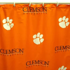 College Covers Clemson Tigers Printed Shower Curtain Cover