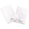 Linum Home Textiles Terry 2-pk. ''His'' & ''Hers'' Hand Towels