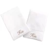 Linum Home Textiles Terry 2-pk. ''His'' & ''His'' Hand Towels