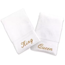 Linum Home Textiles Terry 2-pk. ''King'' & ''Queen'' Hand Towels
