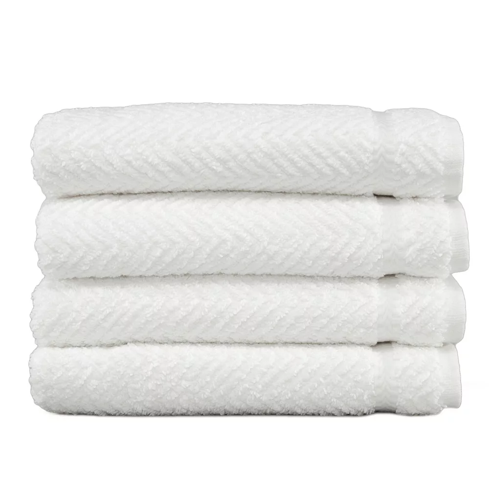 Linum Home Textiles Herringbone 4-pk. Hand Towels