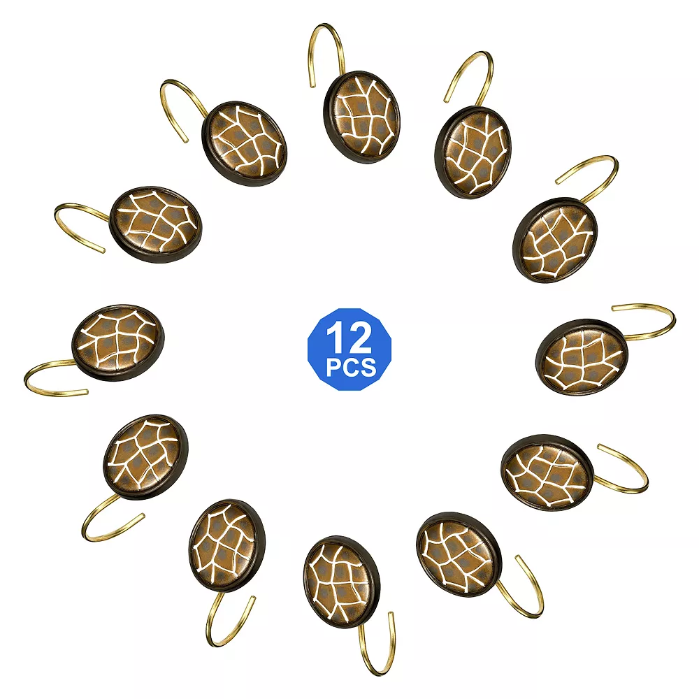Popular Bath Gazelle 12-pk. Shower Curtain Hooks - Image 3