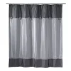 Avanti Braided Medallion Fabric Shower Curtain