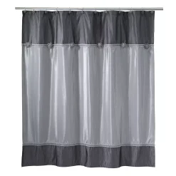 Avanti Braided Medallion Fabric Shower Curtain