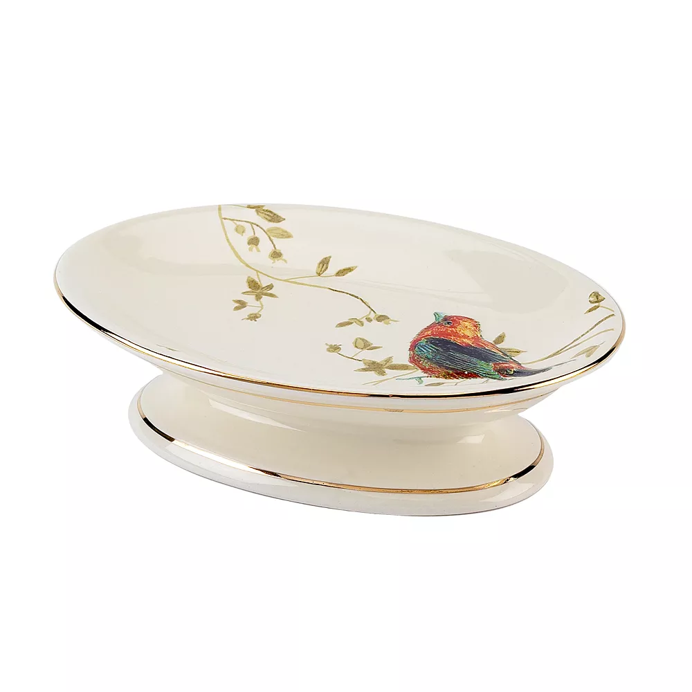 Avanti Gilded Birds Soap Dish