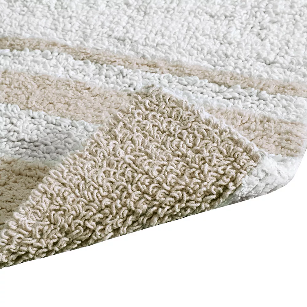 Madison Park Spa High Absorbent Cotton Reversible Bath Rug - Image 4