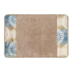 Popular Bath Fallon Banded Bath Rug