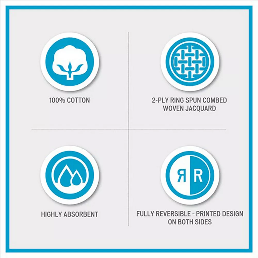 Intelligent Design Elle 6-piece Chevron Jacquard Towel Set - Image 4