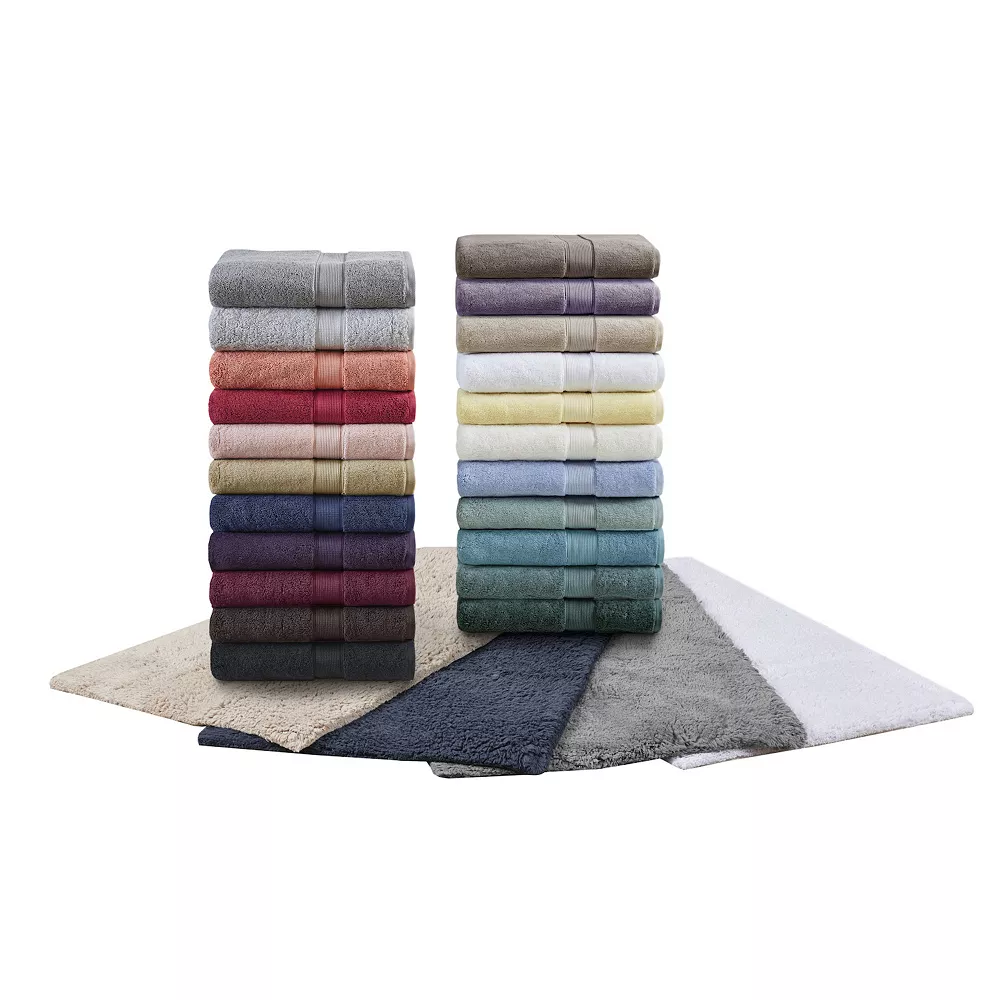 Madison Park Signature Cotton 8-piece Antimicrobial Bath Towel Set - Image 5