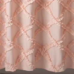 Lush Décor Lush Decor Ruffle Diamond Shower Curtain -Linum Home Textiles Shop 2963237 ALT3