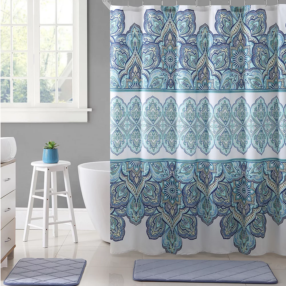 VCNY Home VCNY Paola Microfiber Shower Curtain