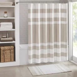 Madison Park Spa Waffle 3M Water Repellent Shower Curtain
