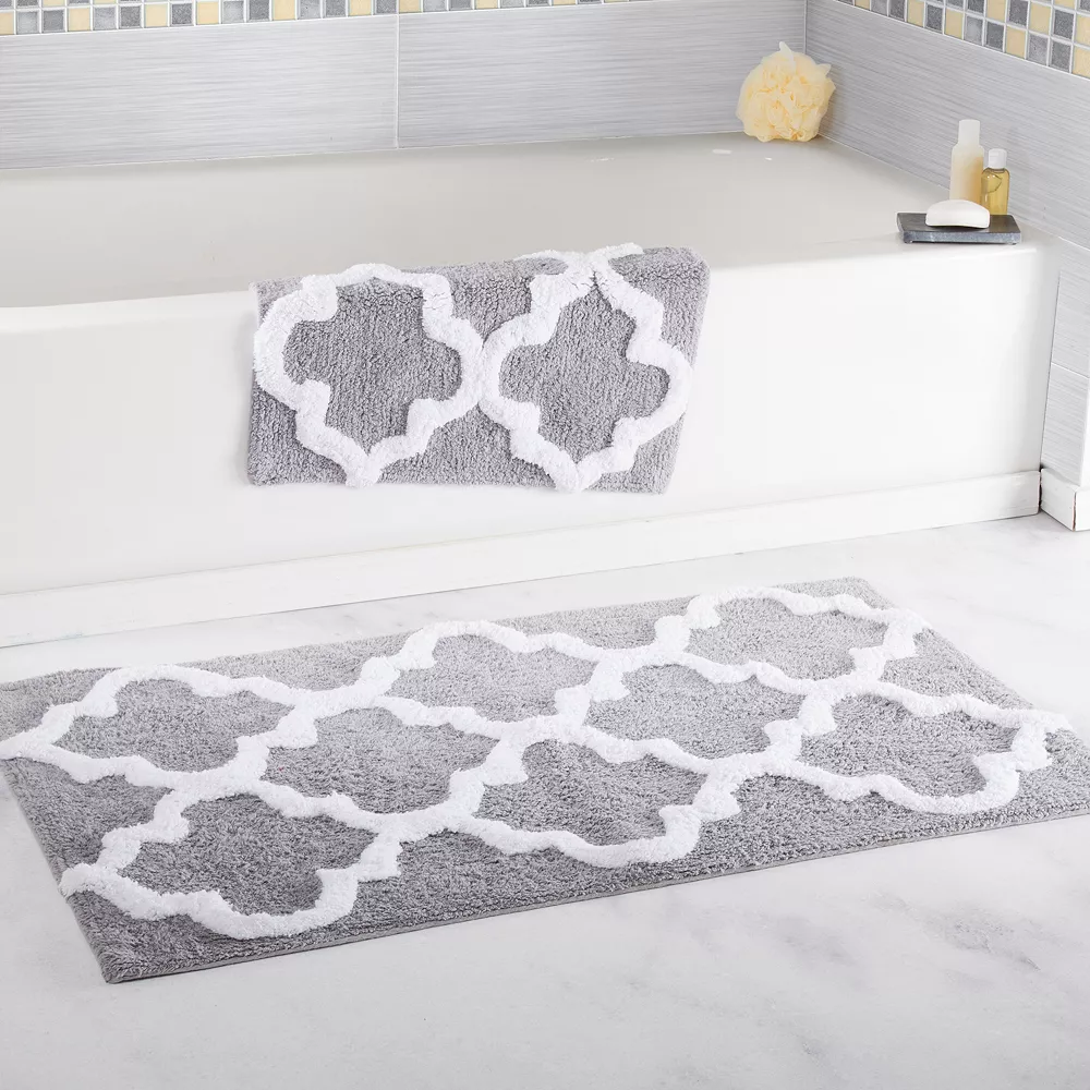Portsmouth Home 2-piece Trellis Bath Mat Set - Image 5