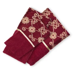 Popular Bath Elegant Rose 3-piece Bath Towel Set