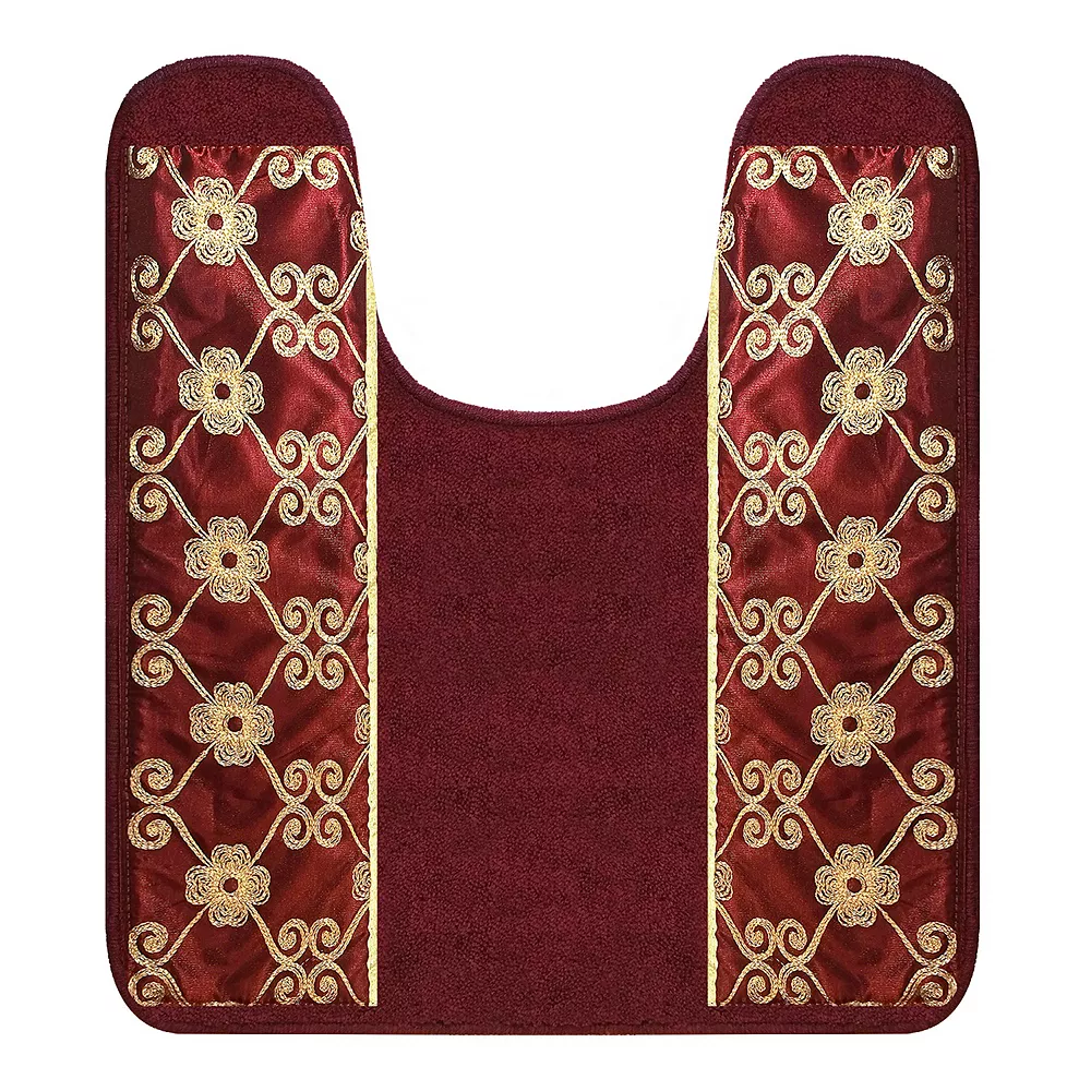 Popular Bath Elegant Rose Contour Rug