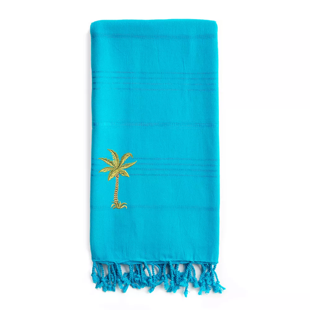 Jumping Beans Linum Home Textiles Summer Fun Breezy Palm Tree Pestemal Beach Towel