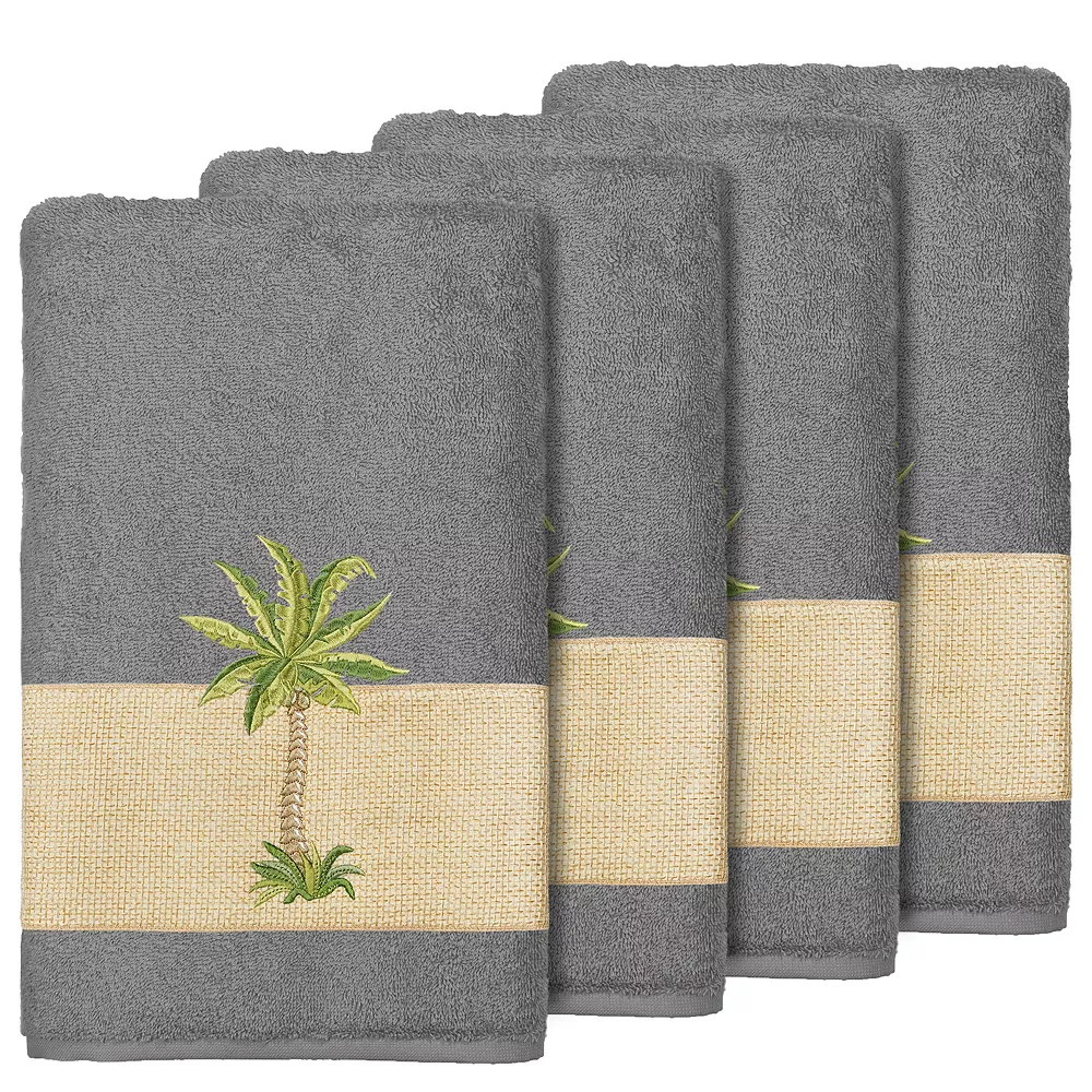 Linum Home Textiles Colton Embellished Bath Towel Set - Image 2