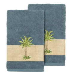 Linum Home Textiles Colton Embellished Hand Towel Set