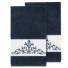 Linum Home Textiles Scarlet Embellished Bath Towel Set