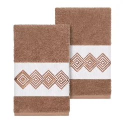 Linum Home Textiles Turkish Cotton Noah Embellished Hand Towel Set