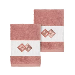 Linum Home Textiles Turkish Cotton Noah Embellished Washcloth Set