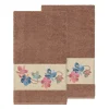 Linum Home Textiles Turkish Cotton Caroline Embellished Bath Towel Set