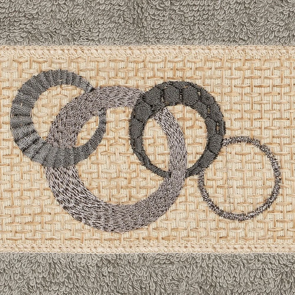 Linum Home Textiles Turkish Cotton Annabelle Embellished Washcloth Set - Image 3