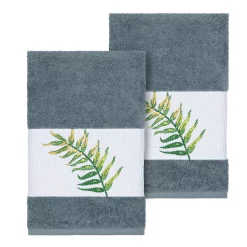 Linum Home Textiles Turkish Cotton Zoe Embellished Hand Towel Set