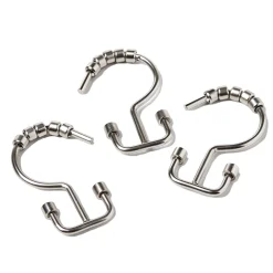 Saturday Knight, Ltd. Double Hang Shower Curtain Hooks