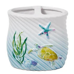 Saturday Knight, Ltd. Watercolor Ocean Toothbrush Holder
