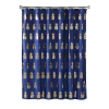 Saturday Knight, Ltd. Gilded Pineapple Fabric Shower Curtain