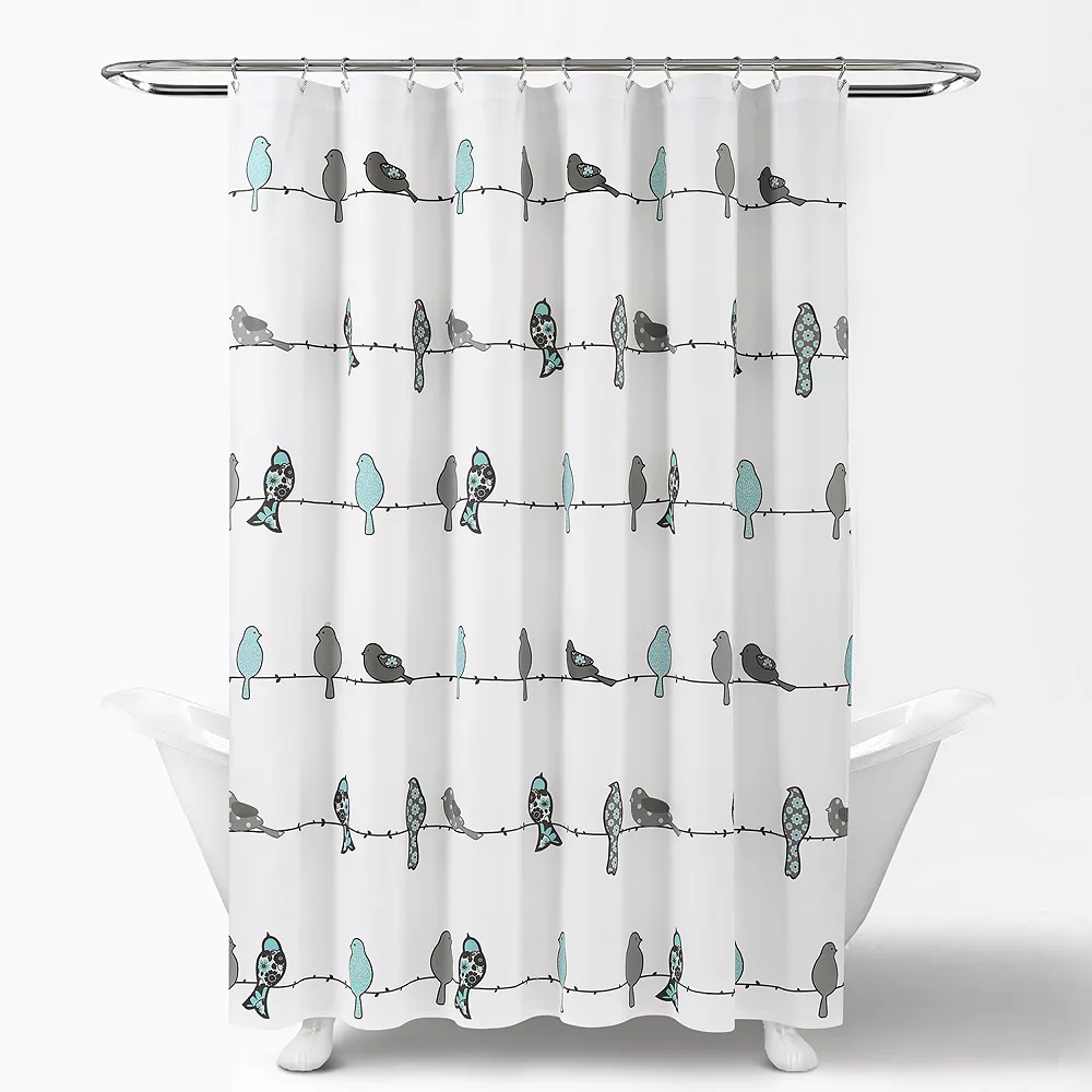 Lush Décor Lush Decor Rowley Birds Shower Curtain - Image 3