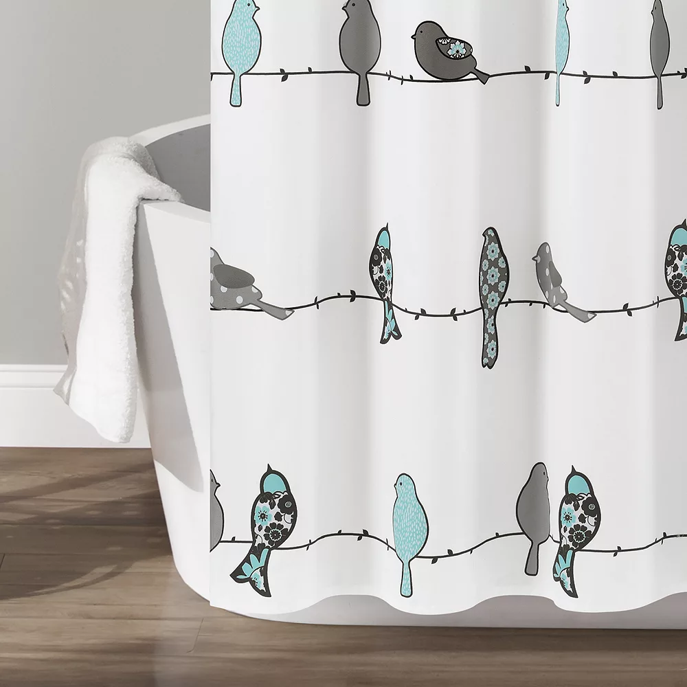 Lush Décor Lush Decor Rowley Birds Shower Curtain - Image 4