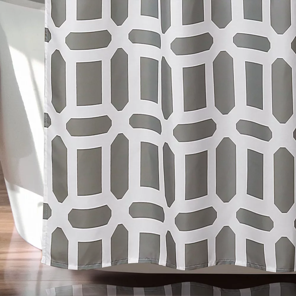 Lush Décor Lush Decor Sequoia Geo Shower Curtain - Image 3