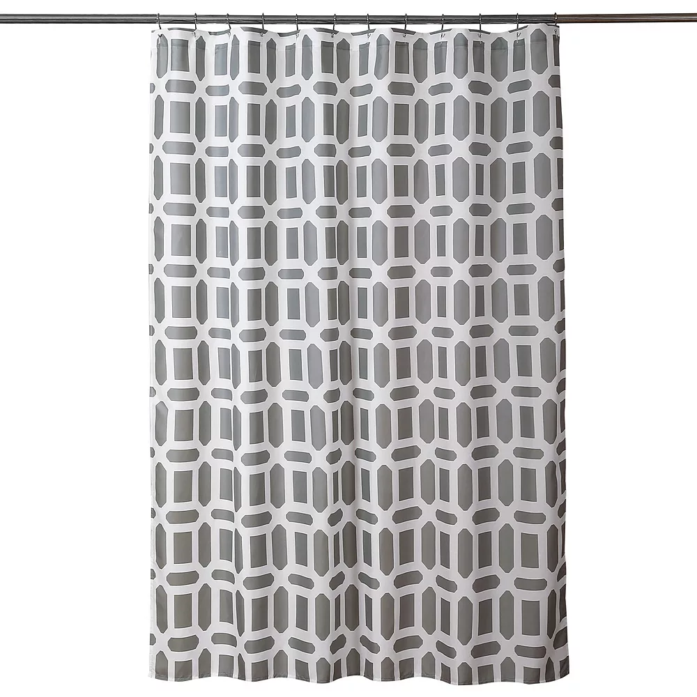 Lush Décor Lush Decor Sequoia Geo Shower Curtain - Image 4