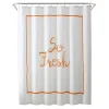 Freshee Fresh Text Water Repellent & Odor Resistant Shower Curtain & Liner