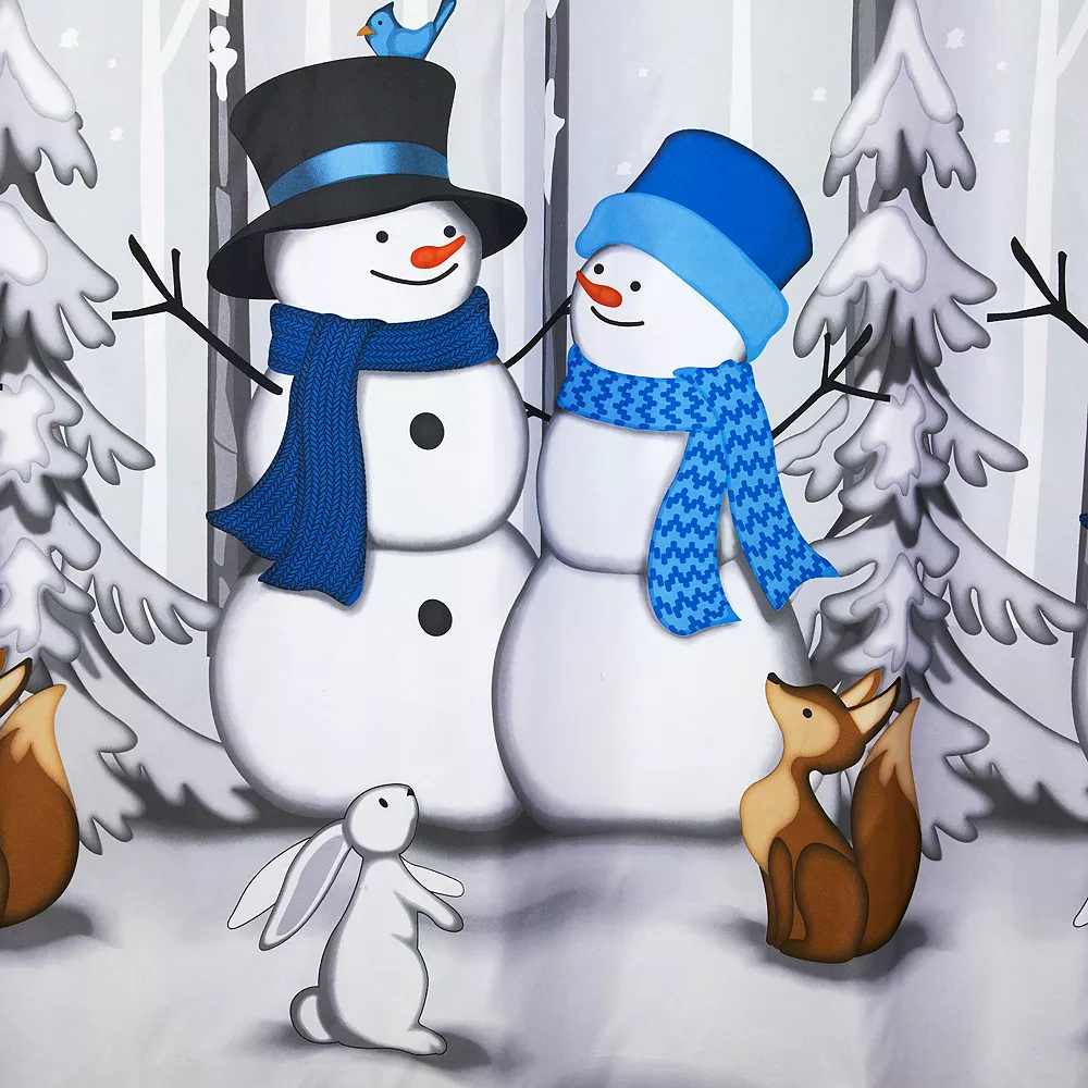 Saturday Knight, Ltd. Winter Friends Shower Curtain - Image 2