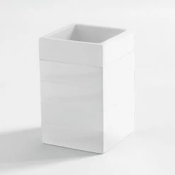 Cassadecor Lacquer Stripe White Tumbler