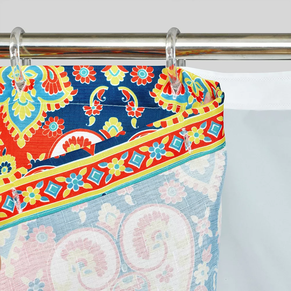 Lush Décor Lush Decor 14-piece Bohemian Meadow Shower Curtain Set - Image 6