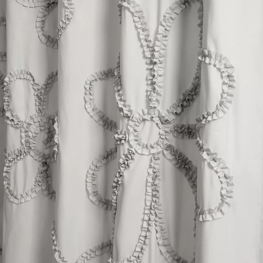 Lush Décor Lush Decor Ruffle Flower Shower Curtain - Image 5