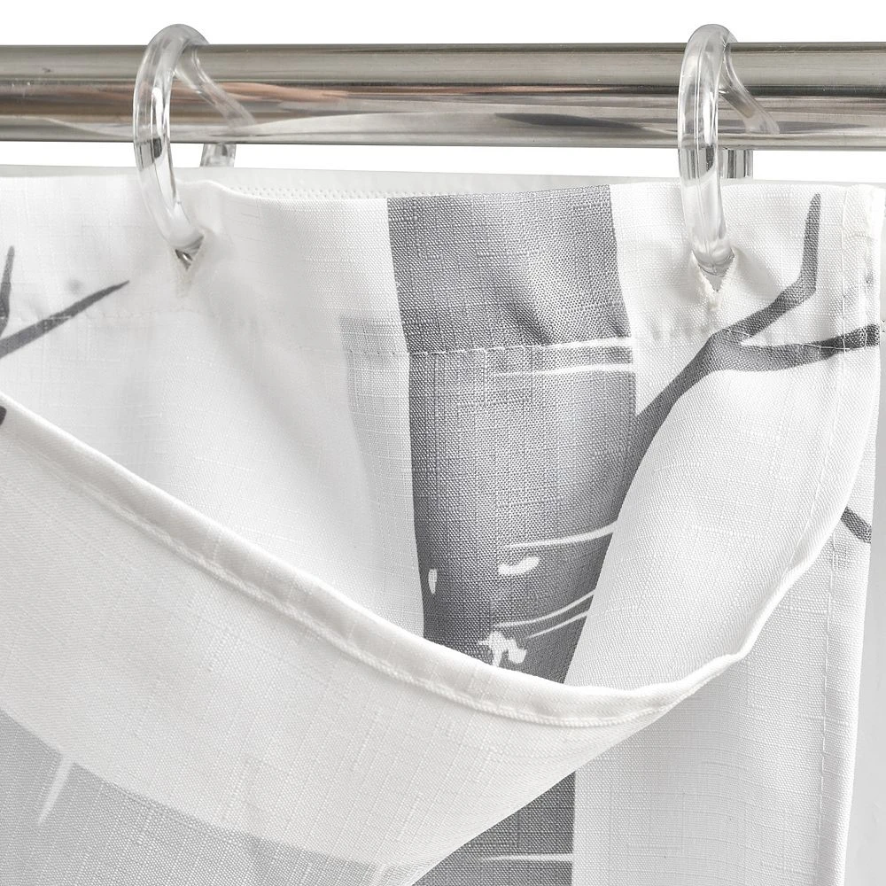 Lush Décor Lush Decor 16-piece Bird On The Tree Double Swag Shower Curtain Set - Image 3