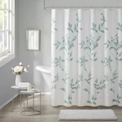 Madison Park Vera Burnout Printed Shower Curtain