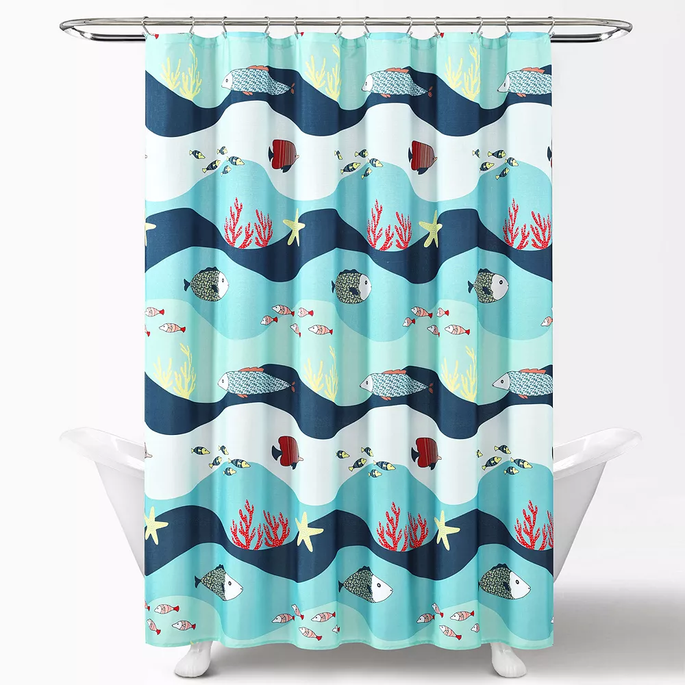 Lush Décor Lush Decor Sea Life Shower Curtain - Image 5