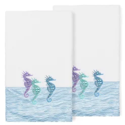 Linum Home Textiles Turkish Cotton Sofia 2-pack Embellished Bath Towel Set