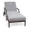 Linum Home Textiles Turkish Cotton Personalized Chaise Lounge Chair Slipcover & Side Pockets