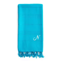 Linum Home Textiles Turkish Cotton Summer Fun Personalized Pestemal Beach Towel