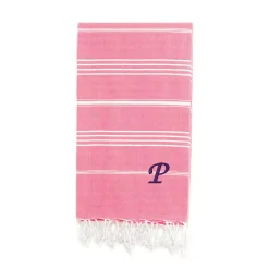 Linum Home Textiles Turkish Cotton Lucky Personalized Pestemal Beach Towel