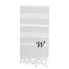 Linum Home Textiles Turkish Cotton Lucky Personalized Pestemal Beach Towel