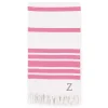 Linum Home Textiles Turkish Cotton Herringbone Personalized Pestemal Beach Towel