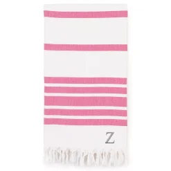 Linum Home Textiles Turkish Cotton Herringbone Personalized Pestemal Beach Towel
